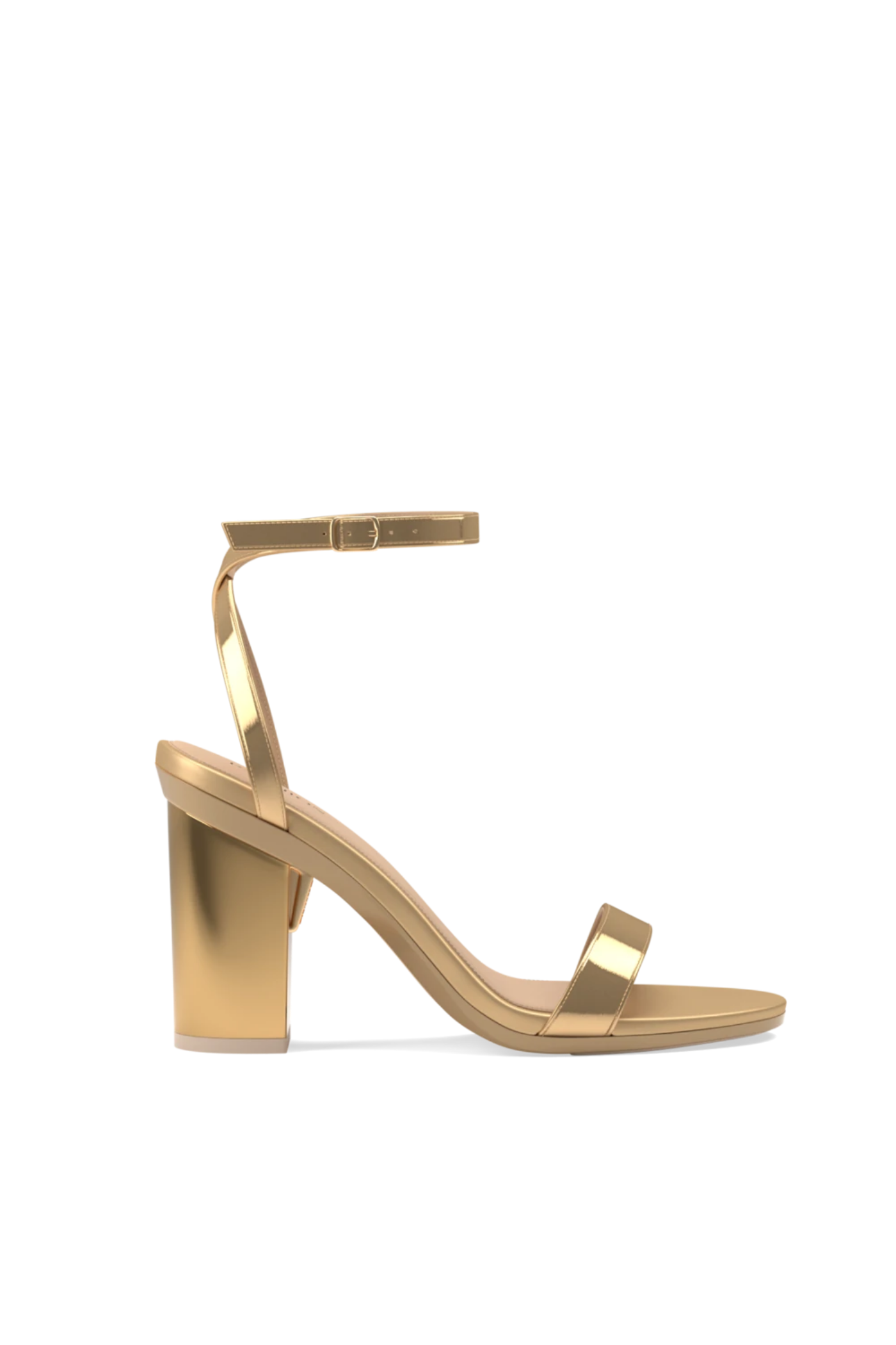Pashion Footwear The Brenna 4" Block Convertible Heel, Alternate, color, Gold