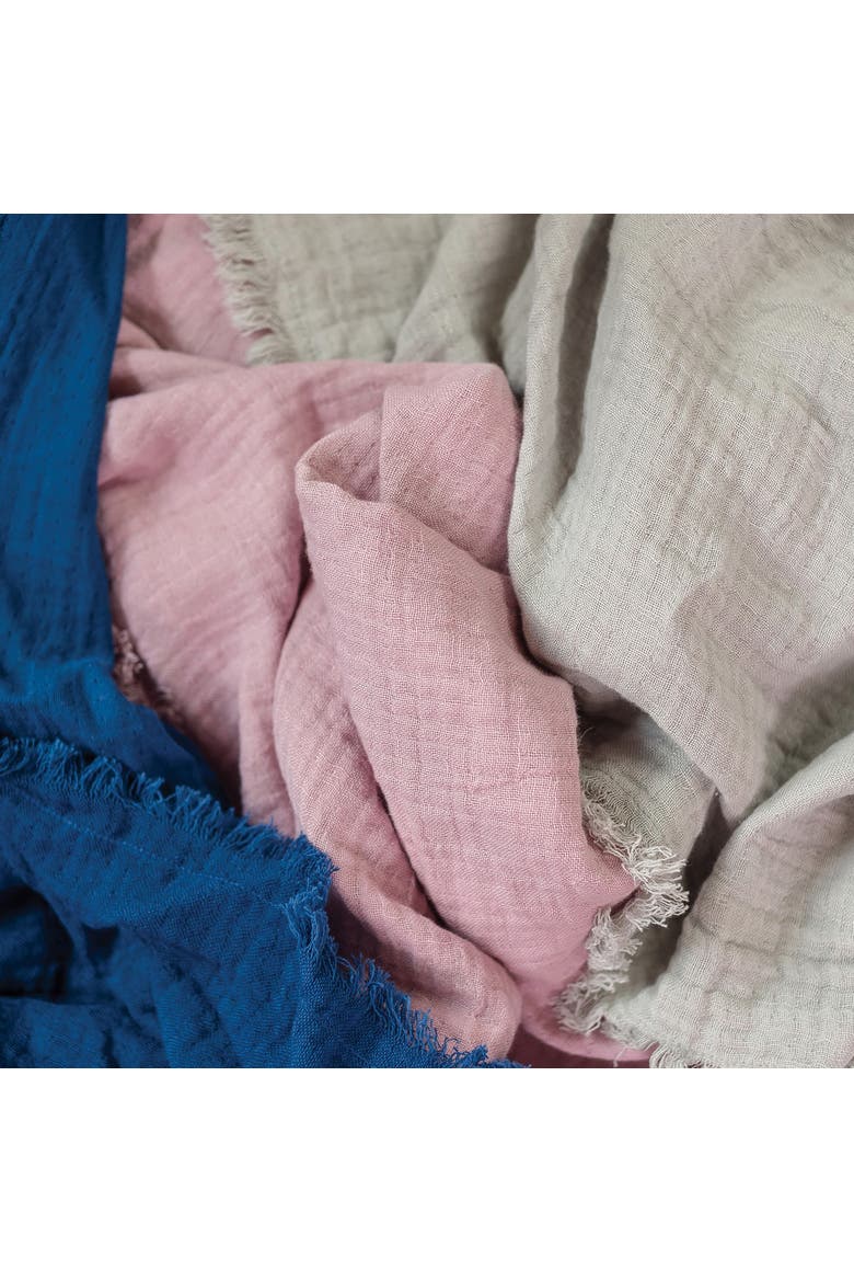 50" x 70" Feather Gauze Throw Collection, Alternate, color, Pink