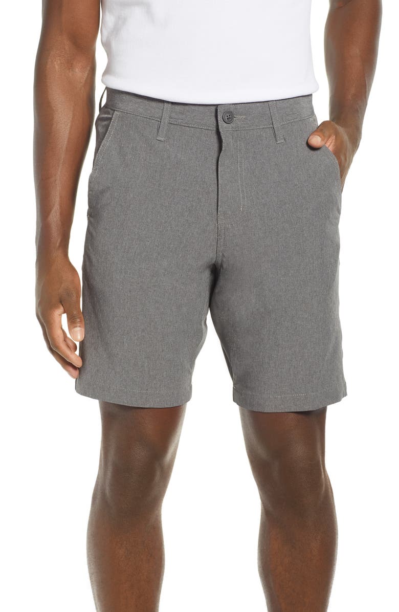 Vintage 1946 Heathered Stretch Hybrid Shorts, Main, color, 