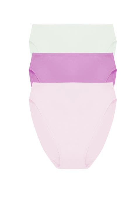 Bliss Bare Cotton High Cut Brief 3-Pack
