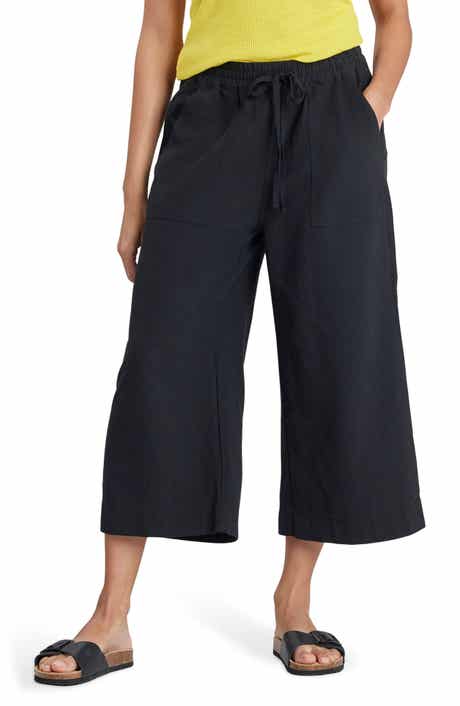 SUPPLIES BY UNIONBAY Dennie Solid Crop Cotton Gauze Pants