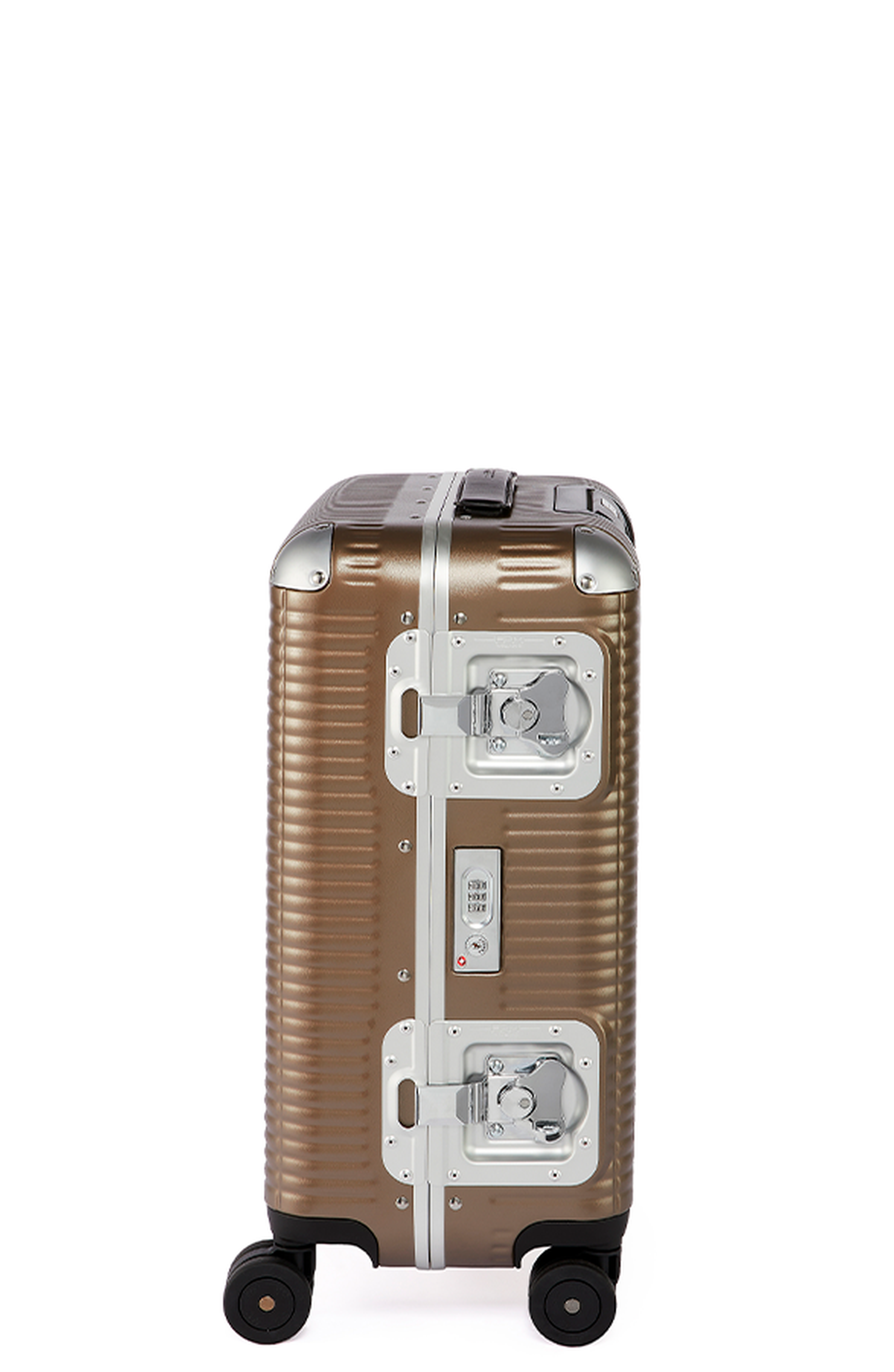 FPM - Fabbrica Pelletterie Milano - US Bank Light Spinner 55 Suitcase, Alternate, color, Matt Almond