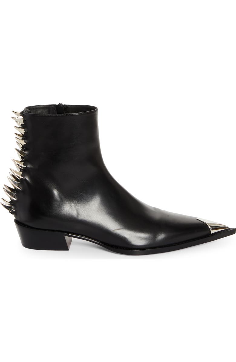 Christian Louboutin Mr Clawiss Spike Pointy Cap Toe Boot, Alternate, color, Black