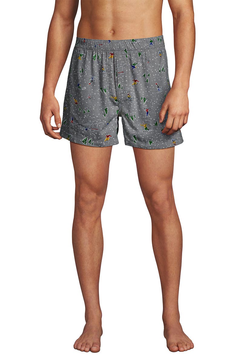 Lands' End Classic Fit Flannel Boxers, Main, color,