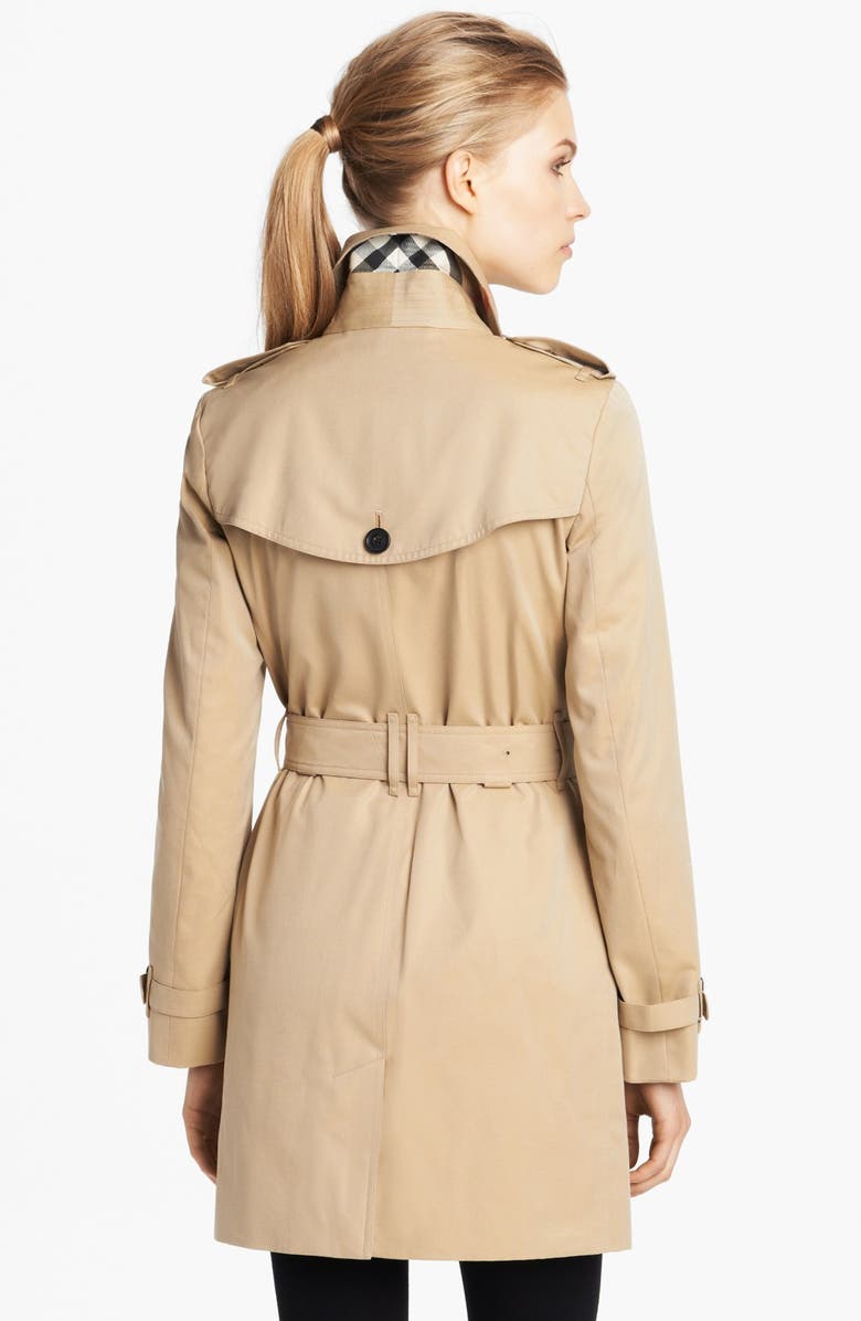 Burberry London 'Buckingham' Double Breasted Cotton Trench, Alternate, color,