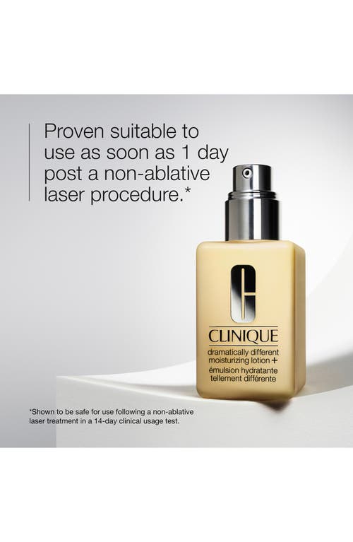 Clinique Jumbo Size Dramatically Different Moisturizing Lotion+ Face Moisturizer Bottle With Pump In Transparent