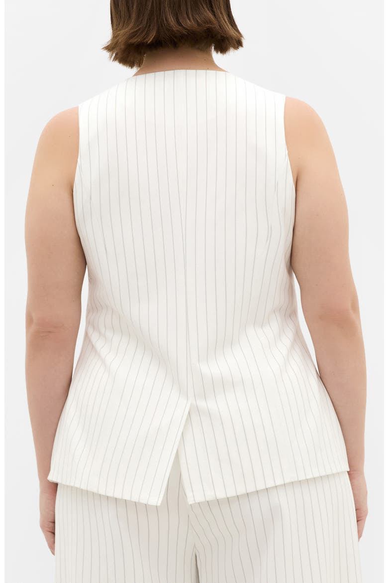 Pinstripe Vest, Alternate, color, IVORY PINSTRIPE