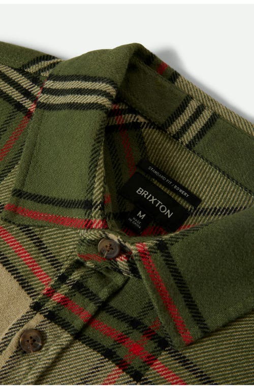 Brixton Bowery Plaid Flannel Button-up Shirt In Multi