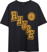 Rhude Collegiate Crest Graphic T-Shirt