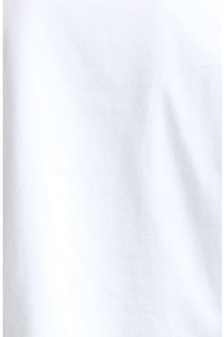 Crop Embroidered Balmain Paris Cotton T-Shirt, Alternate, color, GAB WHITE/ BLK