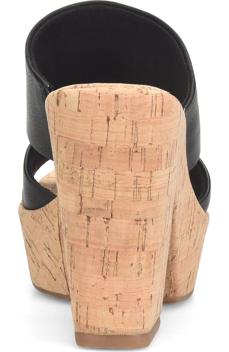 KORKS Dezi Cork Platform Sandal, Alternate, color, Black