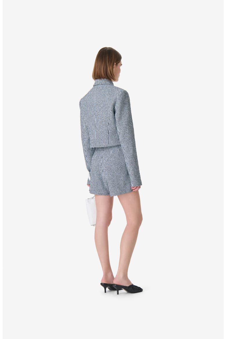 Paige Cropped Zip Jacket, Alternate, color, SKY BLUE / BLACK / WHITE
