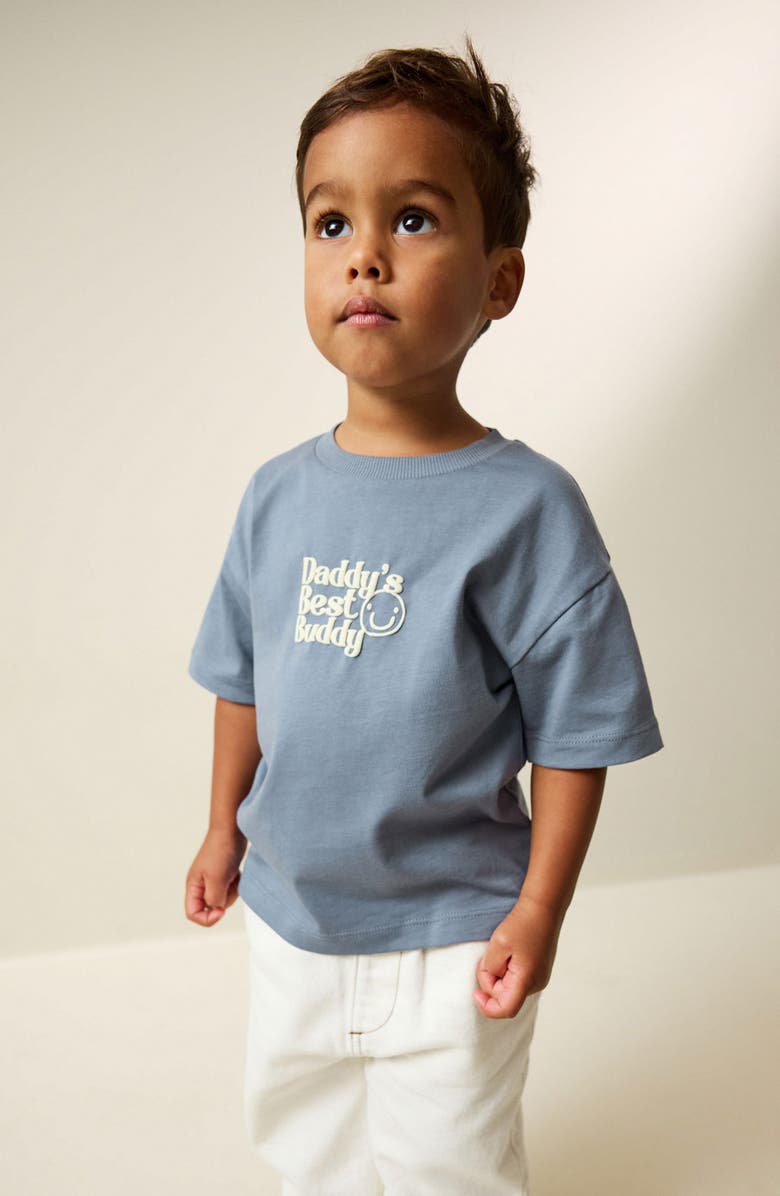 NEXT Kids' Daddy's Best Buddy Cotton Graphic T-Shirt, Alternate, color, Blue
