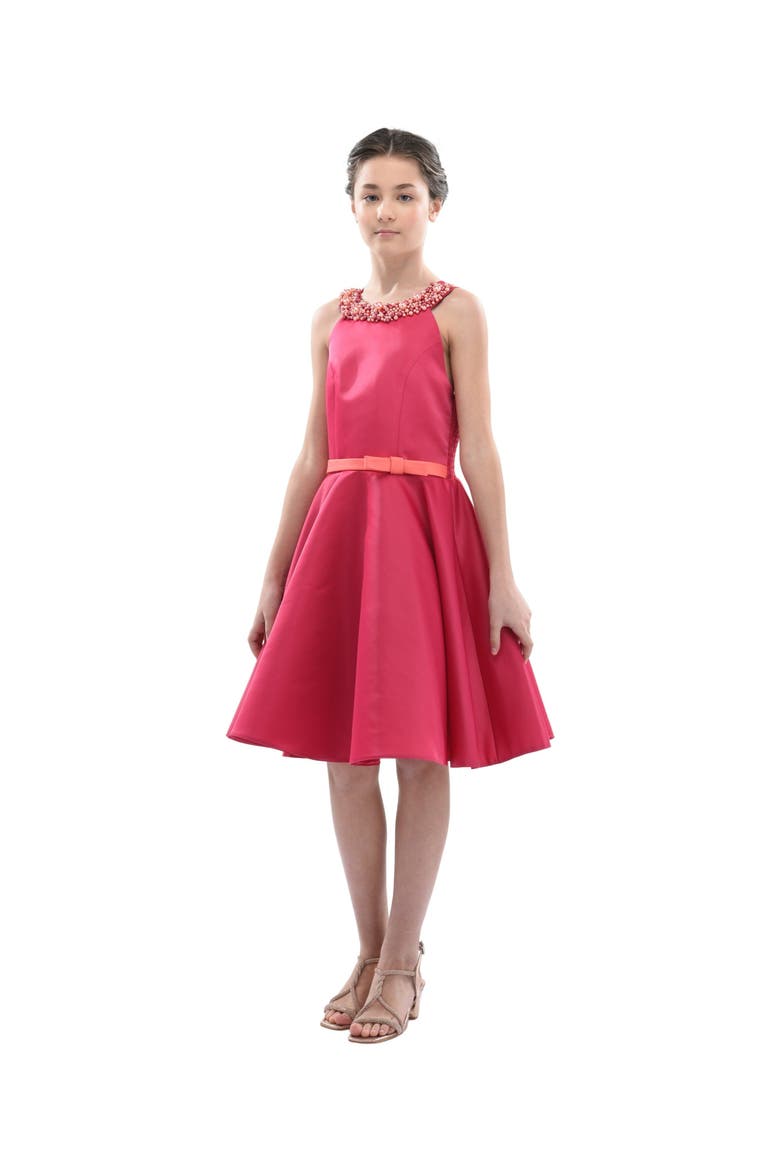 Cardona Dress, Alternate, color, Fuchsia