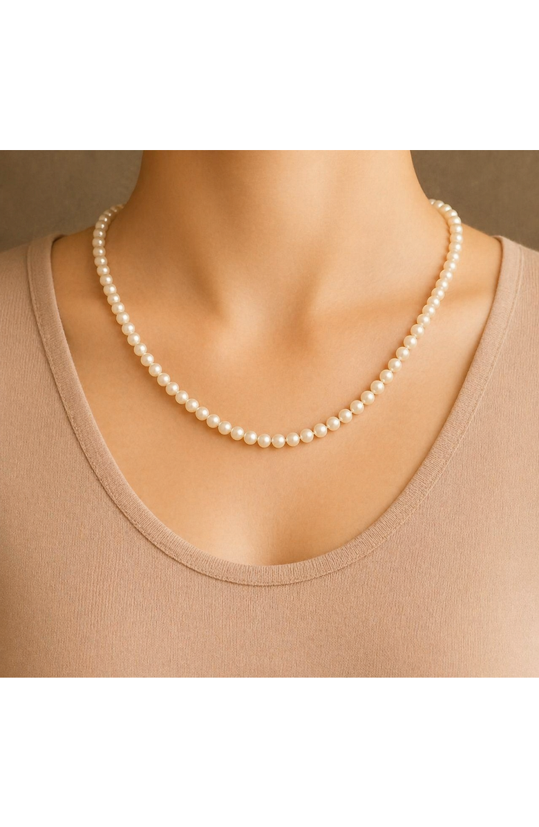 Donatello Gian Shell Pearl Necklace, Alternate, color, White
