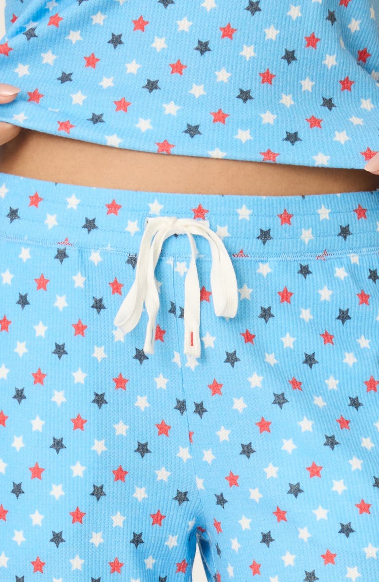 PJ Salvage Star Spangled Jersey Pajama Pants, Alternate, color, 