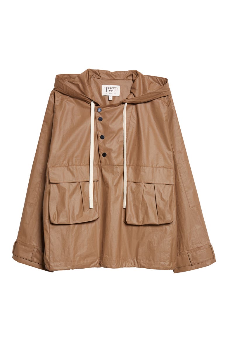 Rain Check Water Repellent Hooded Anorak, Alternate, color, ERMINE