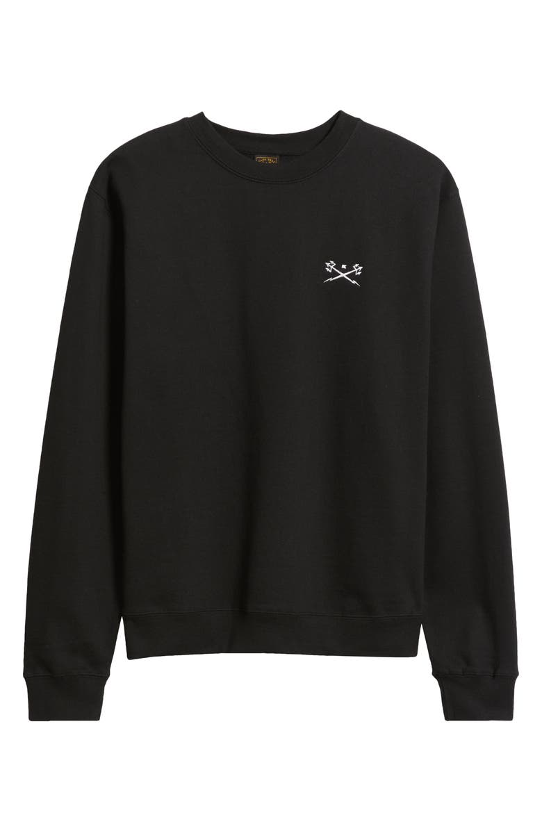 DARK SEAS Go-To II Fleece Sweatshirt, Main, color, Black