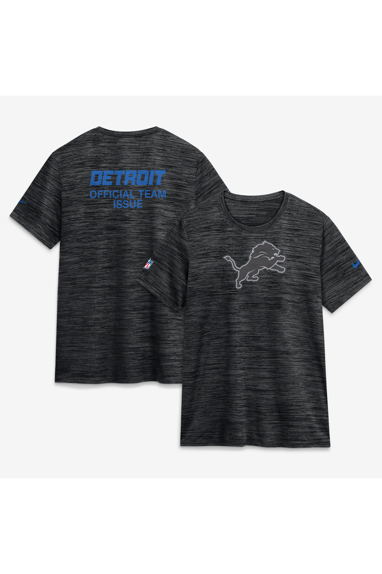 Women's Nike  Black Detroit Lions 2026 Rivalries Collection Sideline Velocity Dri-FIT T-Shirt, Main, color, Black