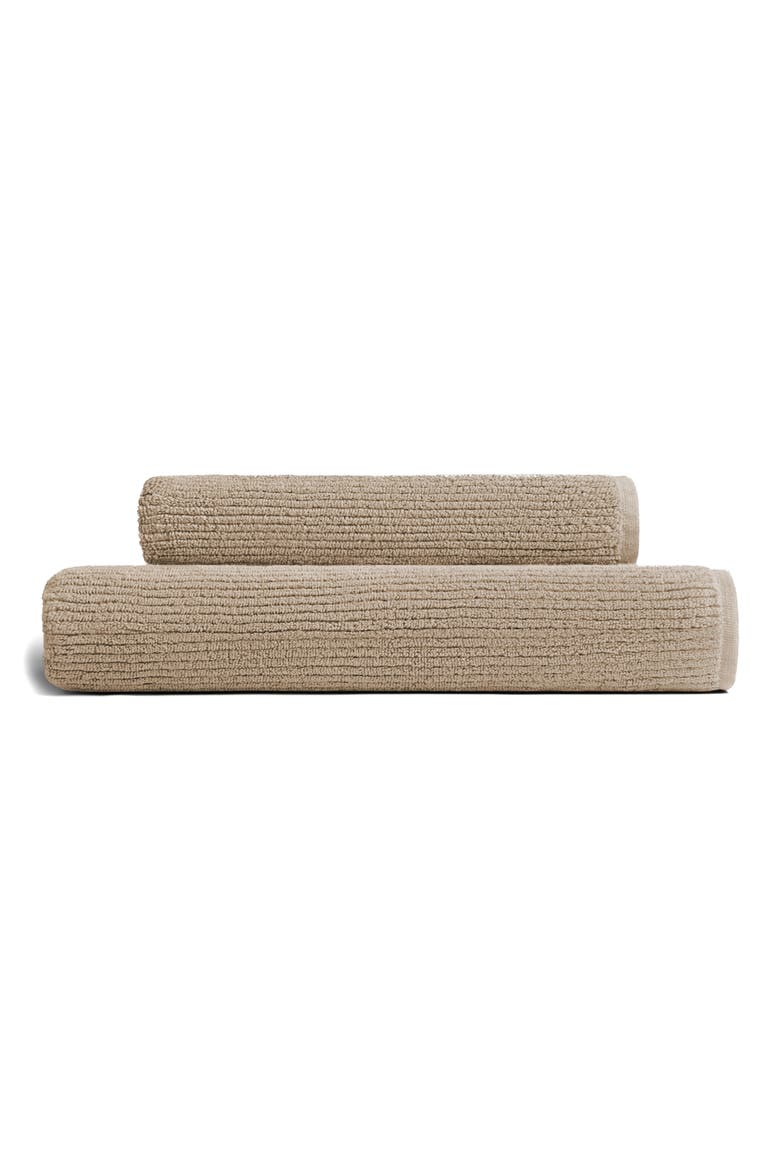 Soft Rib Towel, Main, color, LATTE