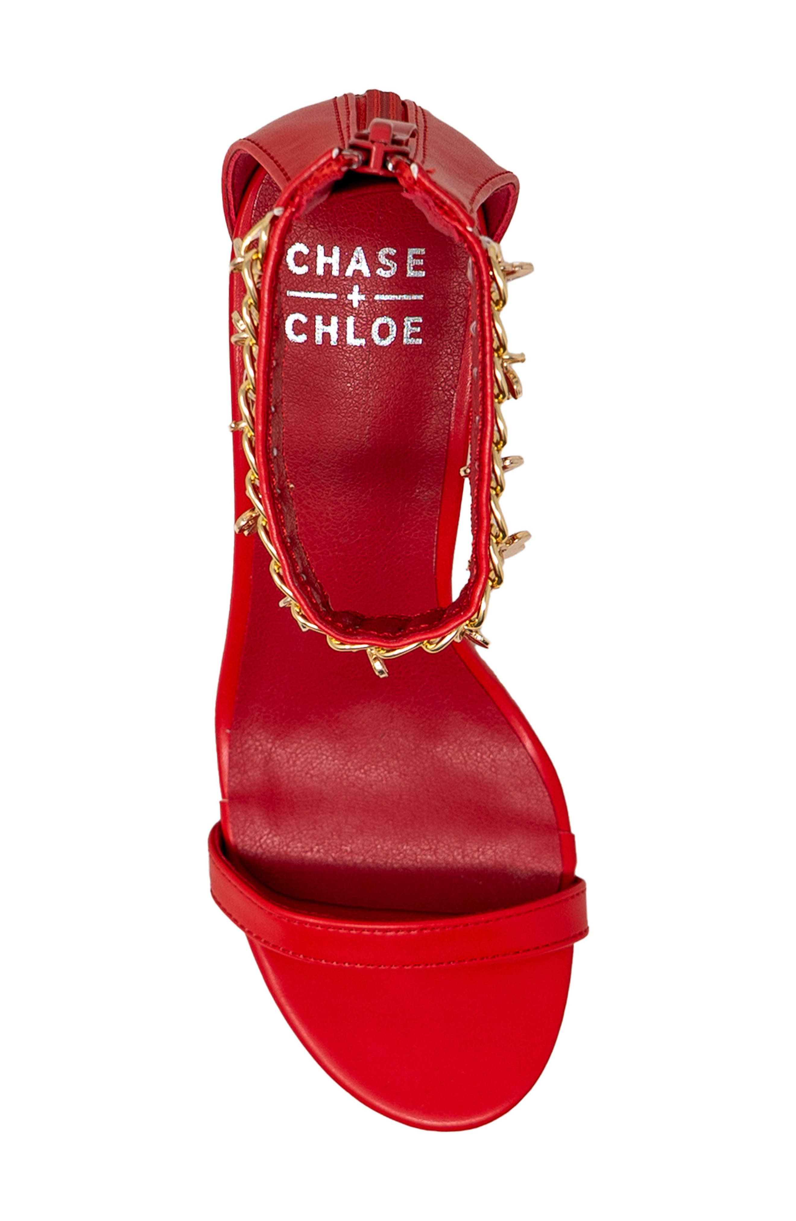 Iridessa Charm Ankle Strap Sandal, Alternate, color, RED
