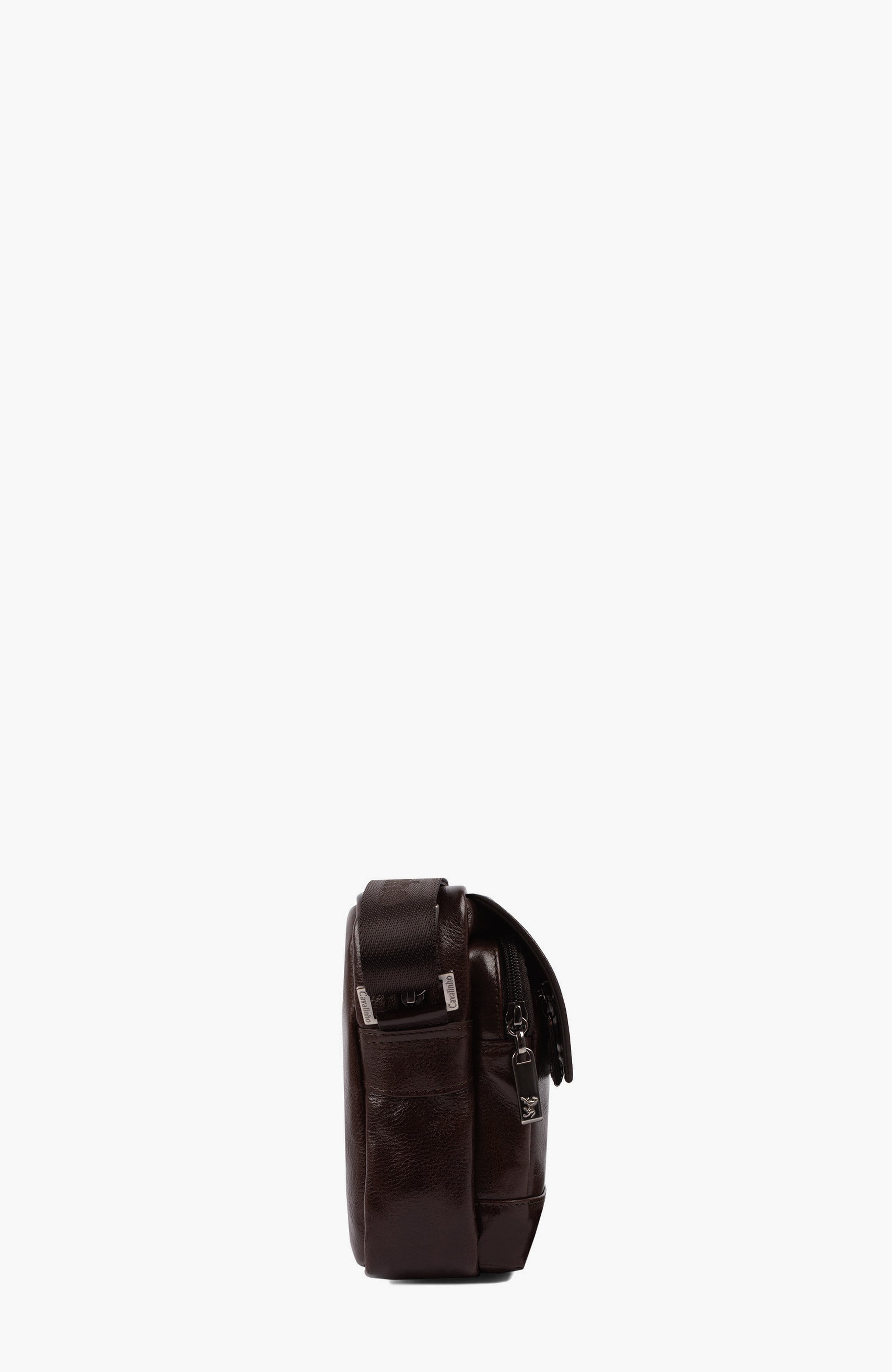 Gentleman Leather Traveler Crossbody Bag 488, Alternate, color, Brown