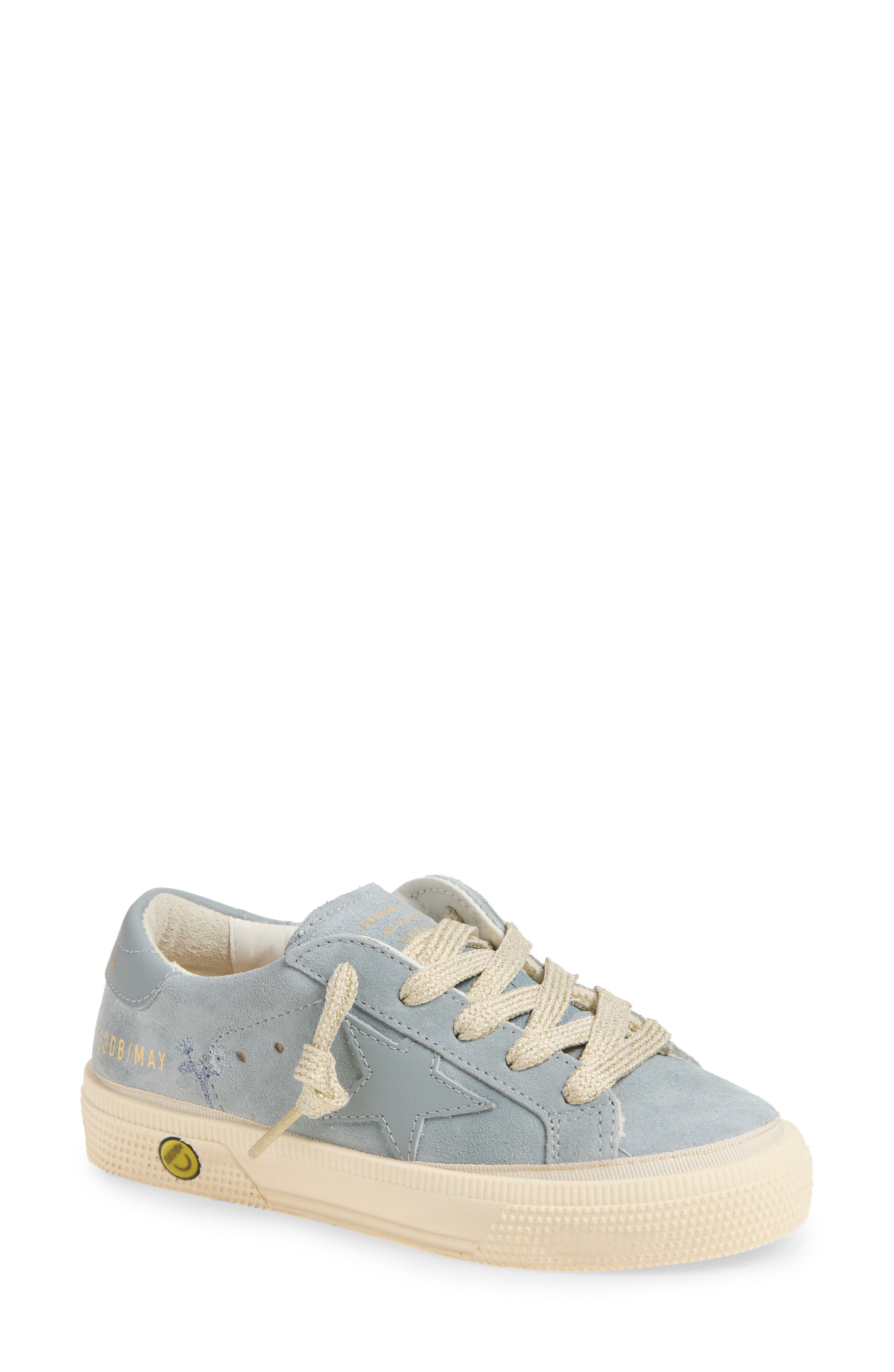 Kids' May Embroidered Low Top Sneaker, Main, color, QUARRY/ SILVER BLUE