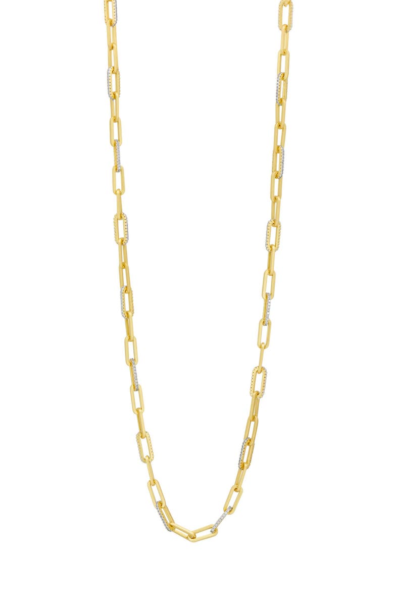 FREIDA ROTHMAN Coastal Chain Link Necklace, Main, color, Gold And Silver