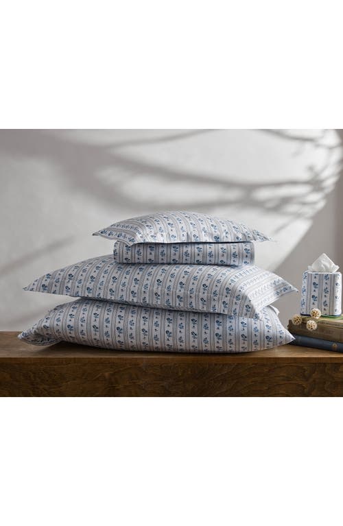 Matouk Cabanon Stripe 500 Thread Count Cotton Percale Fitted Sheet