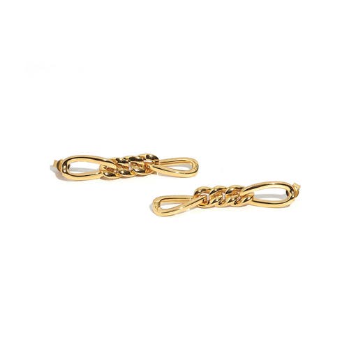 Zarux Figaro Earrings In Gold