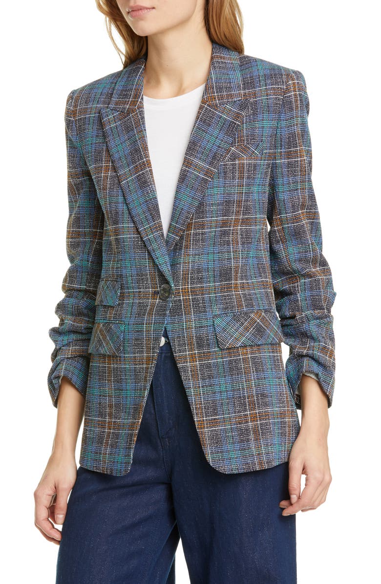Veronica Beard Martel Plaid Dickey Jacket, Alternate, color, 