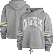 '47 Women's '47 Heather Gray Los Angeles Chargers Upland Bennett Pullover Hoodie
