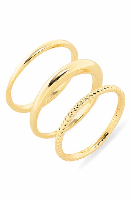 ARGENTO VIVO Set of 3 Assorted Stacking Rings