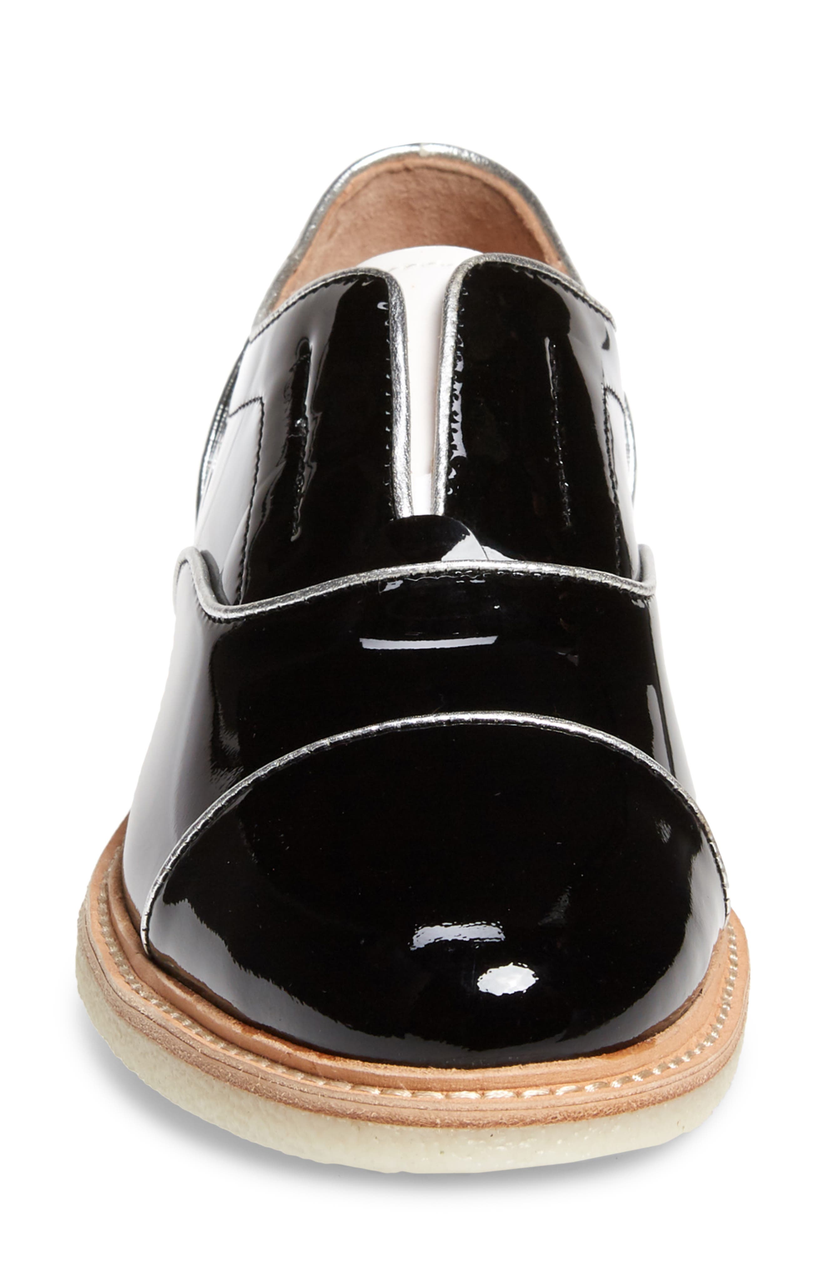 Johnston & Murphy Francine Laceless Slip-On Oxford, Alternate, color, 