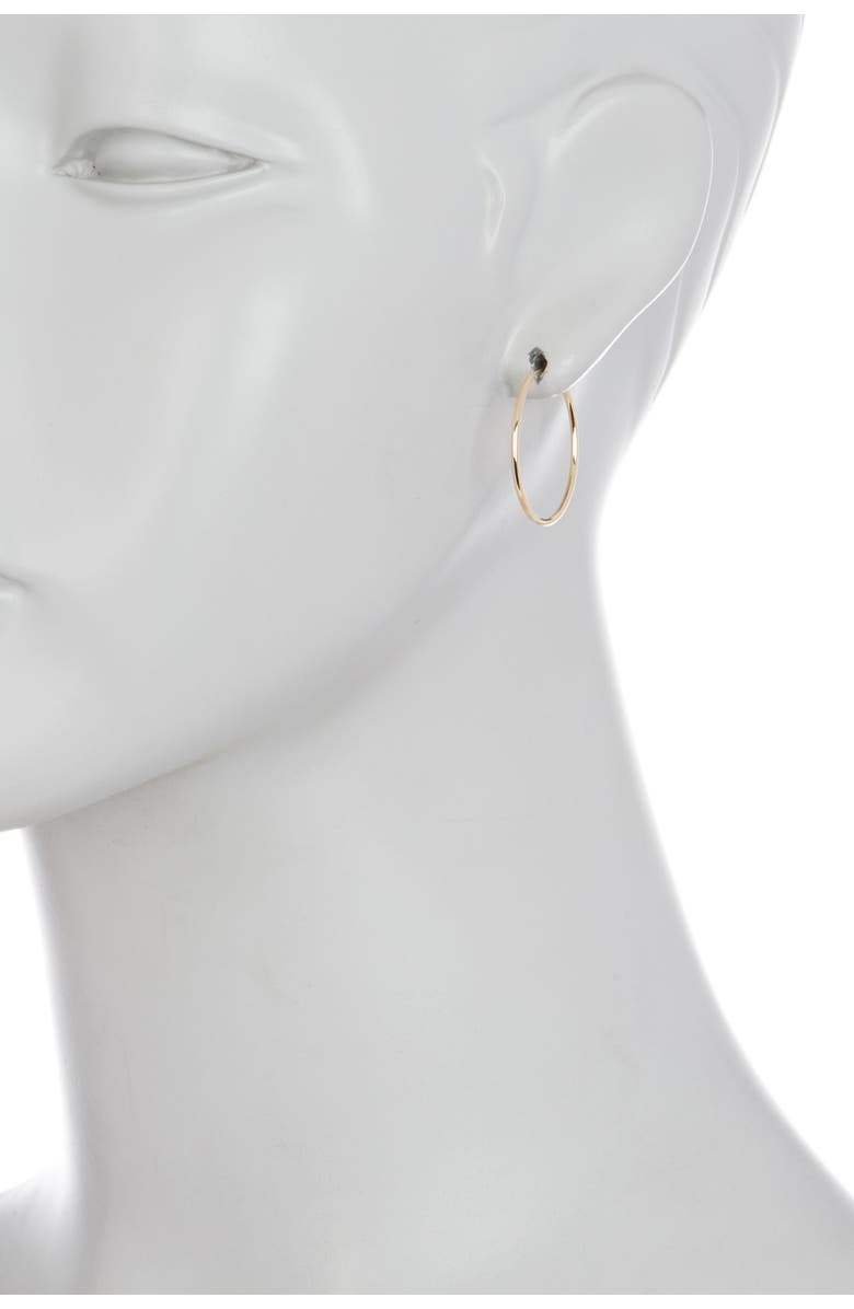 CANDELA JEWELRY 10K Yellow Gold 25mm Hoop Earrings, Alternate, color, Gold