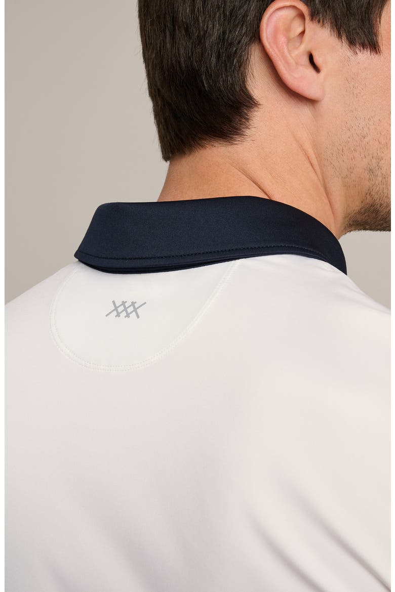 Drive Time Performance Polo, Alternate, color, WHITE/ TRUE NAVY