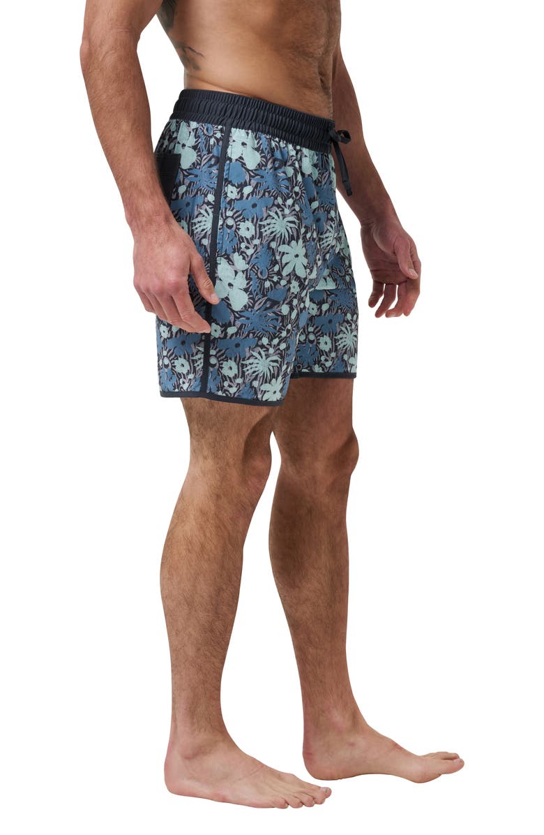 TravisMathew Canoe Cruise Swim Trunks, Alternate, color, Heather Grey