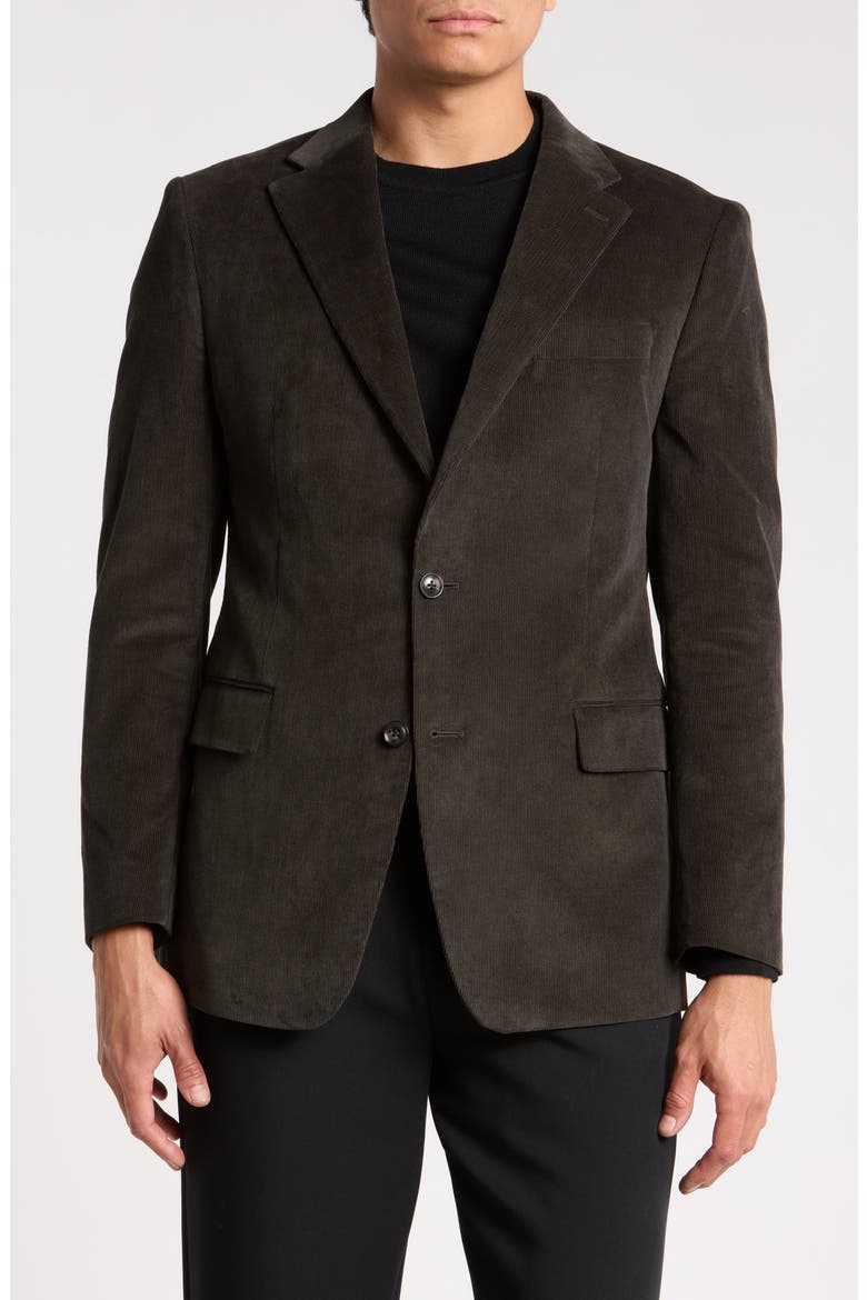 Corduroy Sport Coat, Main, color, OLIVE CORDUROY