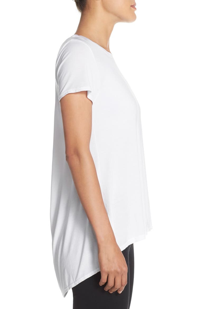 Open Back Crewneck Tee, Alternate, color, WHITE
