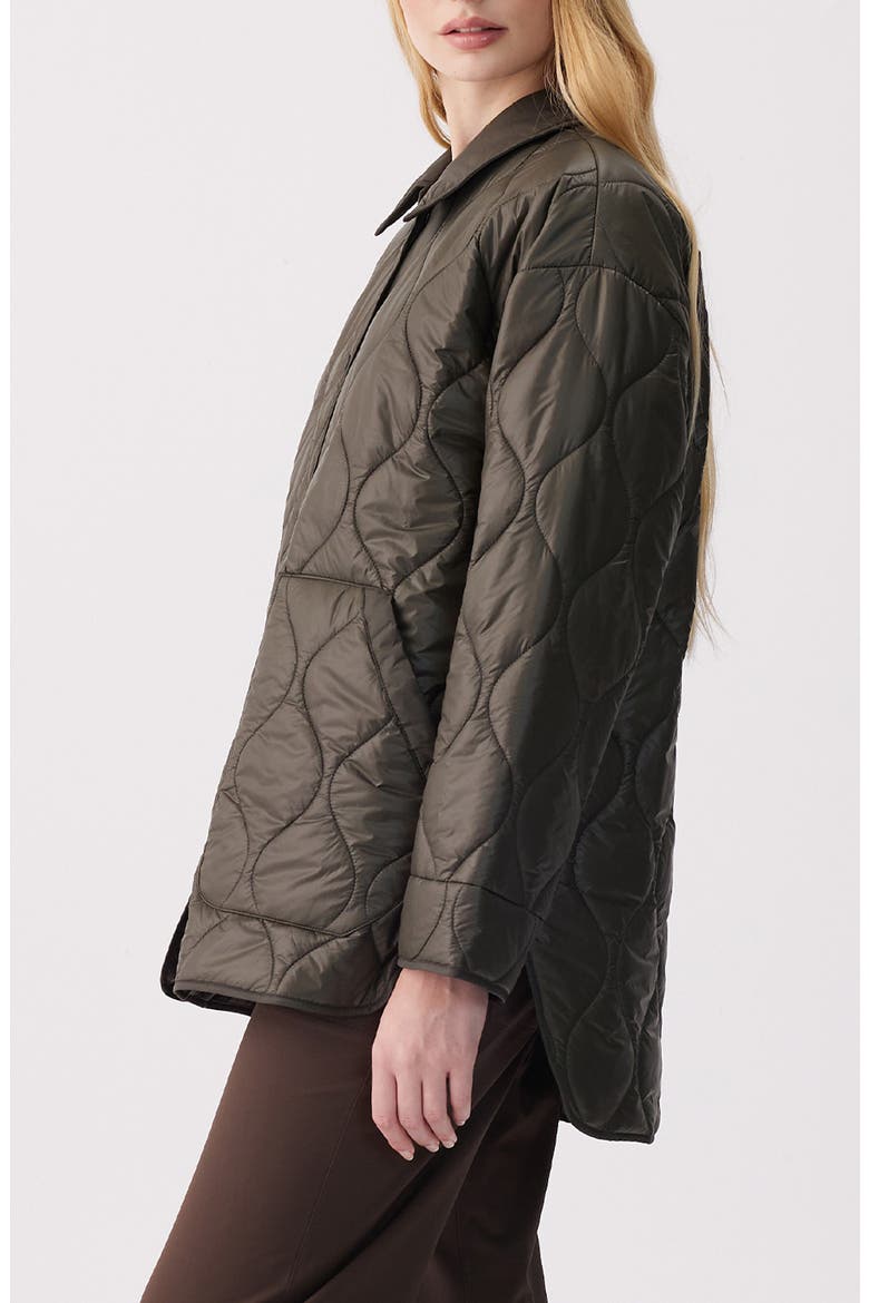 Cassandra Quilted Jacket, Alternate, color, OLIVE
