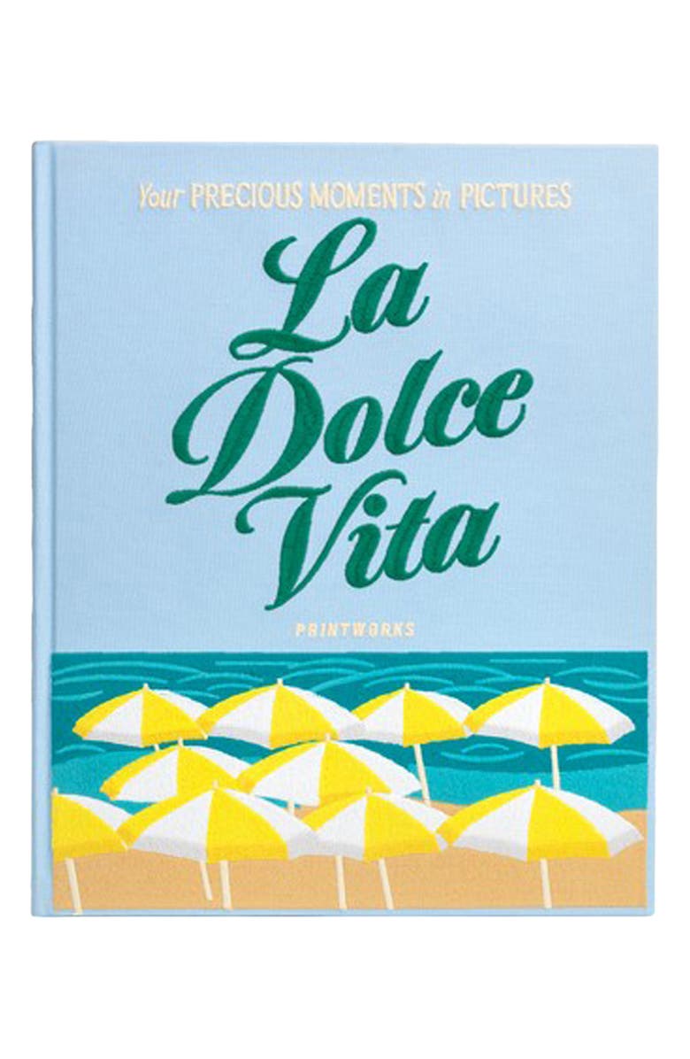 PRINTWORKS Dolce Vita Embroidered Photo Album, Main, color, Blue Multi