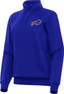 ANTIGUA Women's Antigua  Royal Buffalo Bills Victory Quarter-Zip Top
