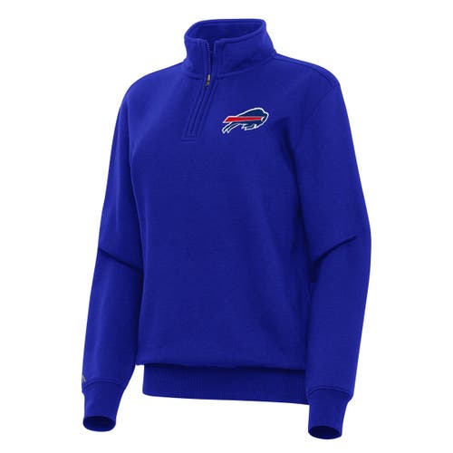 Antigua Royal Buffalo Bills Victory Quarter-zip Top