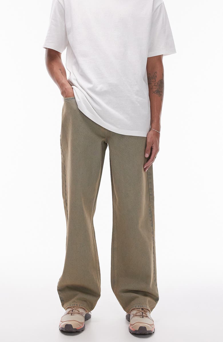 Topman Wide Leg Jeans, Main, color,