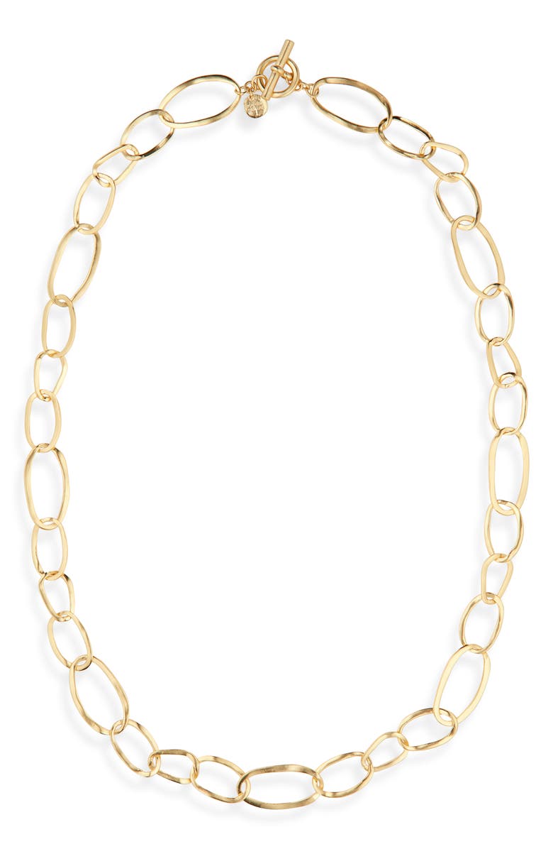 Karine Sultan Freeform Long Necklace, Main, color, Gold