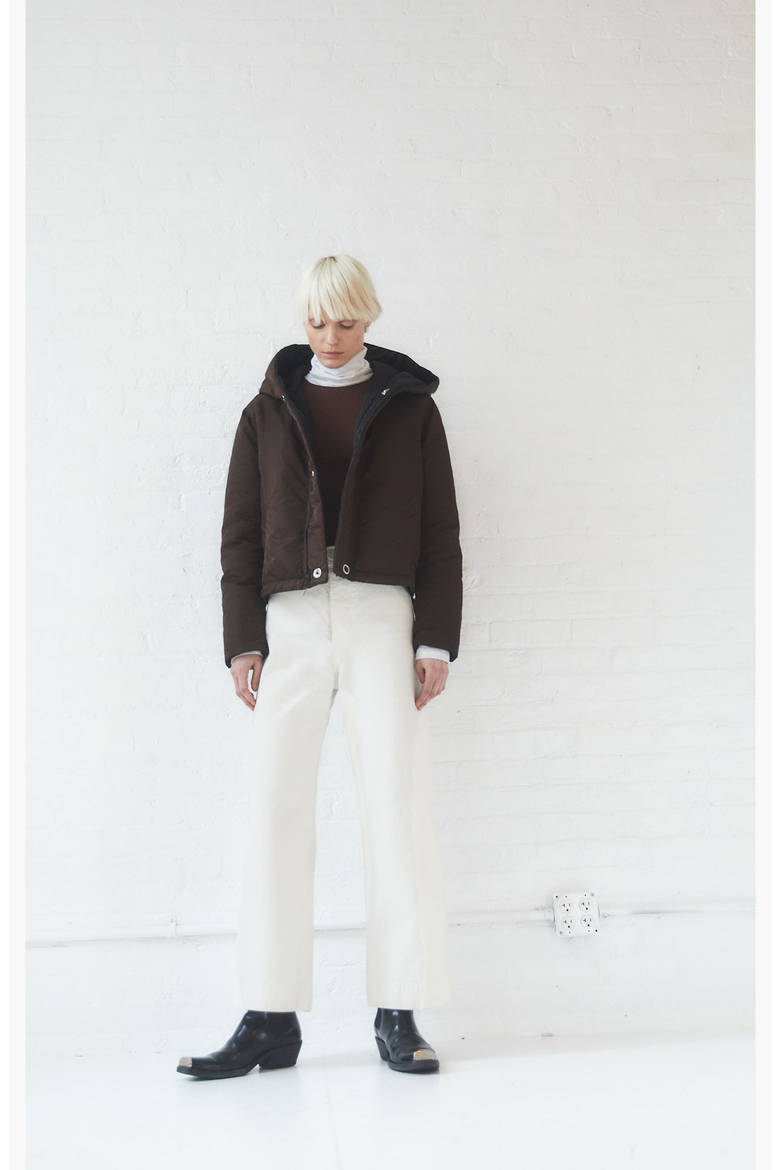 Reversible Sustainable Down Coat, Alternate, color, Dark Brown