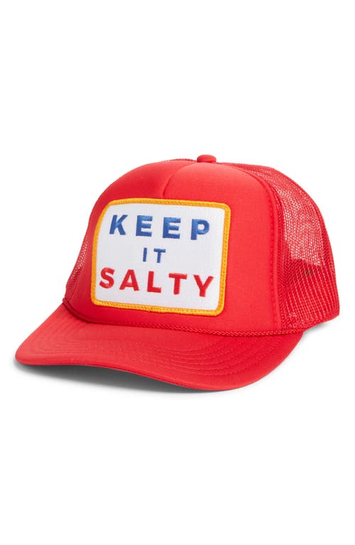 FRIDAY FEELIN FRIDAY FEELIN’ KEEP IT SALTY PATCH TRUCKER HAT