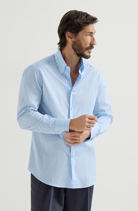 Button-down collar shirt