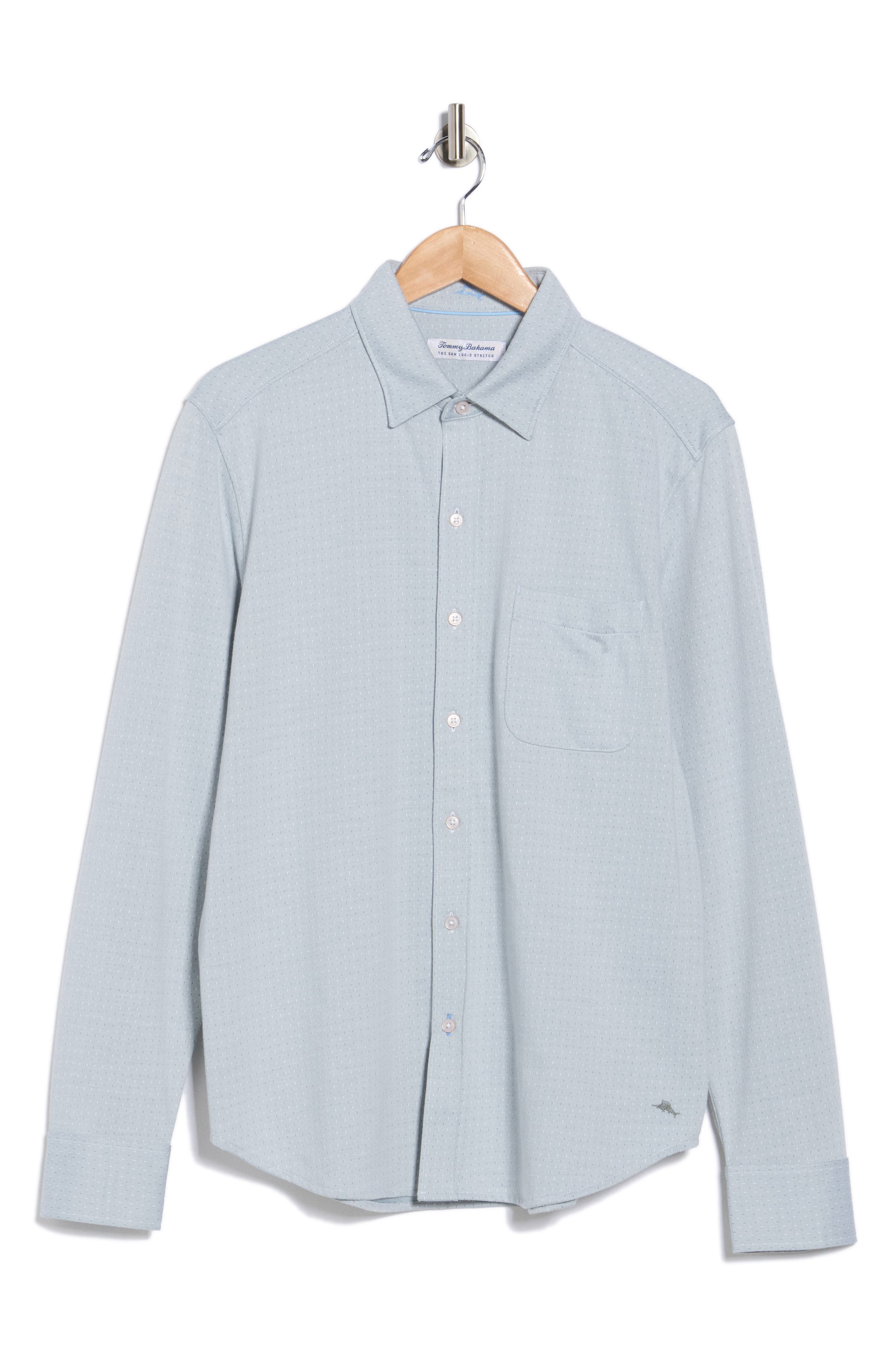 San Lucio Pico Supima® Cotton Blend Button-Up Shirt