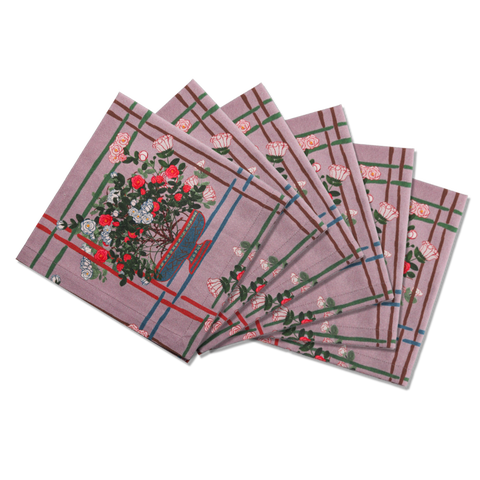 Napkins La Vie en Rose Offcut Version - Set of 6